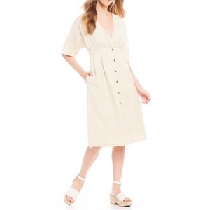 First Monday Kimono Sleeve Prairie Midi Dress
